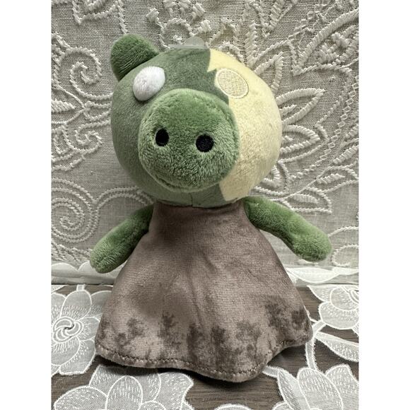Roblox Zompiggy Plush Piggy Pig Zombie Green Yellow MiniToon Stuffed Animal - Picture 1 of 3
